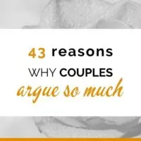 Banner. Text: 43 reasons why couples argue so much