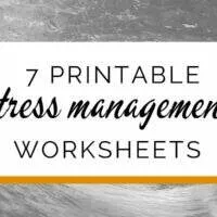 Banner: 7 printable stress management sheets